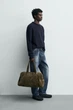 Светр Zara з вовни та вовни яка темний синій 3920/450/401 L - зображення 4