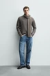 Светр Zara з вовни сірий 5755/414/916 M - зображення 2