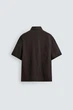 Сорочка поло Zara зі 100% льону коричневий 2634/253/716 S - изображение 7