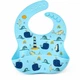 Нагрудник силіконовий Киты, Baby blue - изображение 2