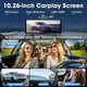 Vtopek 4K Відеореєстратор Apple Carplay дисплей Carplay Android Автомобільний дисплей 10,26 дюйма HD IPS сенсорний екран - зображення 4
