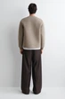 Кардиган чоловічий COS oversized felted-scuba zip-up cardigan 1300678001 XL Бежевий - изображение 5