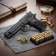Стартовый пистолет SUR 1607 - Ansar 571 black (CZ-75) + 50 холостых патронов + магазин - изображение 2