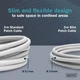 Патч-корд 10м, FTP, cat.6A, Sliim, AWG 32/7, Cu, LSZH, grey Digitus (DK-1632-A-100S) - изображение 4