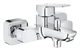 Смеситель для ванны Grohe Cubeo с душевым гарнитуром (BF101813TR) - изображение 2