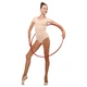 Купальник бежевый с коротким рукавом из хлопка Alema Sport 11-31 для танцев и гимнастики рост 140см - изображение 8