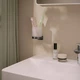 Склянка для зубних щіток Hansgrohe AddStoris S 41769340 з тримачем, чорний хром брашований - зображення 4