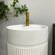 Умывальник напольный VBI MIRANO 390x390 круглый, белый матовый (VBI-019022) - изображение 3