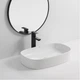 Умывальник накладной Mixxus Premium Bevel-0105 610х375 прямоугольный, белый (MP6524) - изображение 2