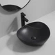 Умывальник накладной Mixxus Premium Wave-0104 460х420 асиметричный, черный матовый (MP6534) - изображение 2
