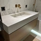 Раковина накладная Luxestone Stonesink 1200x550 прямоугольная, белая матовая (Stonesink_model_10_1) - изображение 1
