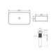 Раковина накладная Qtap Tern 605х350 прямоугольная, белая (QT17112270WN47304) - изображение 4