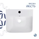 Умывальник напольный Qtap Tern 440х380 прямоугольный, белый (QT1711G302WN) - изображение 4