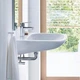 Раковина подвесная Duravit D-Code 600x555 прямоугольная, белая (23126000002) - изображение 3
