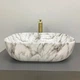Умывальник накладной VBI BERGAMO 500x400 овальный, с узором (VBI-012503) - изображение 3