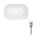 Раковина накладная Qtap Robin 600х400 прямоугольная, белая (QT13112143PWN47297) - изображение 4