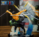 Коллекционная фигурка статуэтка Ророноа Зоро Roronoa Zoro One Piece аниме экшн-фигурка с мечами и сменным лицом, 16,5 см - изображение 1