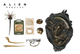 Набор аксессуаров NECA Alien Romulus Accessory Set / Чужой Ромул Набор Аксессуаров — Facehugger, Chestburster, Pulse Rifle, Криоконтейнер - изображение 4
