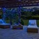 Светодиодная уличная гирлянда 50 м 500 LED Синяя черный провод с пультом и солнечной панелью IP65 8 режимов работы - изображение 3
