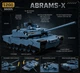 Конструктор 12GO 96005 Abrams-X, 2116 деталей — детализированная модель американского танка с поворотной башней, подвижными гусеницами и возможностью установки радиоуправления. - изображение 3
