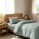 Комплект постільної білизни Lovely Svi варена бавовна (120 г/м2) Полуторний в клітинку Зелений (490326) - зображення 2