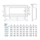 Ванна прямая акриловая Koller Pool Neon Light 150*70 см - изображение 3