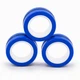 Антистрес іграшка Магнітні кільця Magnetic Rings, спінер для рук, Синій (Fidget Rings) - зображення 5