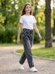 Джинсы для девочки подростка 140 Темно-серый XF JEANS (726627-140) - изображение 3