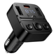 Модулятор Hoco E87 Bluetooth 5.4 зі швидким заряджанням 35W для автомобілів чорний - зображення 2