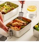 Ланч-бокс Onlycook традиційний герметичний нержавіюча сталь для рису, великий - зображення 6