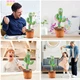 Танцюючий кактус співаючий з підсвічуванням, 58 пісень, 31 см Dancing Cactus - зображення 8