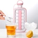 Силиконовая форма для льда ICE CUBE TRAY на 17 шариков, Розовый / Складная бутылка – ледница / Форма для льда - изображение 4
