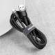 Кабель Baseus Cafule USB to USB-C 2A 2m (CATKLF-CG1) Black [67412] - зображення 6