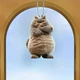 Подвеска-брелок акриловая двусторонняя плоская 2D Серьезный кот со сложенными лапками на зеркало в авто рюкзак и ключи 8 см 1 шт - изображение 7
