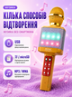 Беспроводной микрофон-караоке с колонкой 5 Вт, Bluetooth, LED-подсветкой, 4 режимами смены голоса, FM, USB, microSD, 1800 мАч - изображение 3