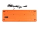 Клавиатура A4Tech FKS10 (Orange) Fstyler, USB, цвет черный+оранжевый - изображение 6