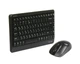 Комплект клавіатура+мишка A4Tech FG1112 (Black) Fstyler, бездротовий, чорний колір - зображення 3