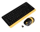 Комплект клавиатура+мышка A4Tech FG1110 (Bumblebee) Fstyler, беспроводной, черно-желтый цвет - изображение 4