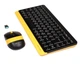 Комплект клавиатура+мышка A4Tech FG1110 (Bumblebee) Fstyler, беспроводной, черно-желтый цвет - изображение 5