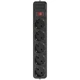 Сетевой фильтр Maxxter SPM5-G-10B черный, 3 м кабель, 5 розеток - изображение 1