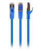 Патч корд Cablexpert PP6A-LSZHCU-B-0.5M, S/FTP, литий, 50u" штекер із фіксатором, 0.5 м, синій - зображення 1