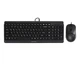 Комплект клавиатура+мышка A4Tech F1512 (Black) Fstyler, проводной, USB, черный цвет - изображение 1