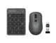 Комплект беспроводная клавиатура цифровая с мышью A4Tech FG1600C Air2 (Grey) Fstyler, серый цвет - изображение 1