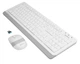 Комплект клавиатура+мышка A4Tech FG1010 (White) Fstyler, беспроводной, USB, белый+серый - изображение 3