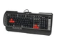 Клавиатура A4Tech X7-G800V USB, черная, инновационная игровая, с доп клавишами, мультимедийная, USB порт выходы для наушников и микрофона. 4 Speed, водонепроницаемая 22hot keys - изображение 2