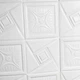 Самоклеюча декоративна 3D панель вектор білий 700x700x3 мм - зображення 3