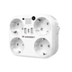 Разветвитель сетевой Wozinsky WRS-2B 4x AC 2x USB-A 2x USB-C 4000 W White (5907769388637) - изображение 1
