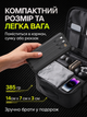 Повербанк FOYU FO-9022 30000 мАг Power Bank зарядний пристрій зовнішній акумулятор 10,5 Вт для телефона смартфона iPhone планшета з 4 вбудованими кабелями USB Type-C Micro-USB Lightning USB-A 2 USB портами LED дисплеєм ремінцем на 3 пристрої чорний - зображення 5