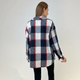 Сорочка жіноча фланель синьо-червона клітинка, 2XL-3XL - изображение 4