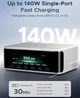 Зарядное устройство UGREEN Nexode Pro 300W с интеллектуальным дисплеем 8 портов, GaN, 5 режимов зарядки - изображение 3